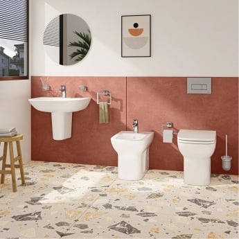 Vitra S20 Back to Wall Bidet 360mm Wide 1 Tap Hole