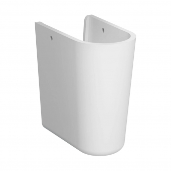 Vitra S20 Cloakroom Basin and Large Semi Pedestal 500mm Wide 1 Tap Hole