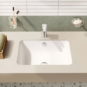 Vitra S20 Compact Under-Counter Basin 500mm Wide 0 Tap Hole