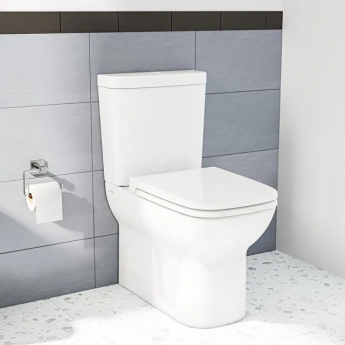 Vitra S20 Close Coupled Toilet Closed Back Push Button Cistern - Soft Close Seat