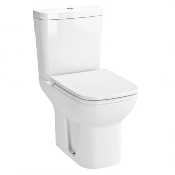 Vitra S20 Close Coupled Toilet Open Back Push Button Cistern - Soft Close Seat