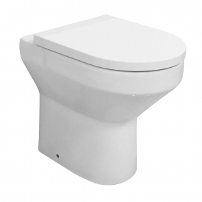 Delphi Bayeux2 Rimless Comfort Height Back to Wall Pan - Soft Close Seat