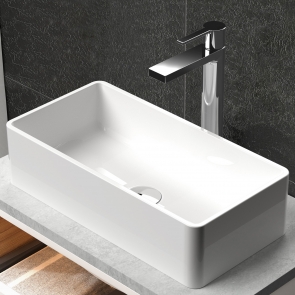 Hudson Reed Vessel Sit-On Countertop Basin 465mm Wide - 0 Tap Hole