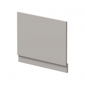 Hudson Reed MFC Straight Bath End Panel and Plinth 560mm H x 700mm W - Pebble Grey