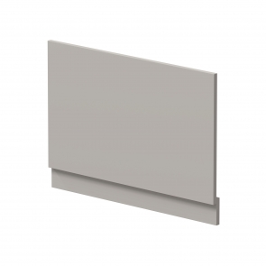 Hudson Reed MFC Straight Bath End Panel and Plinth 560mm H x 800mm W - Pebble Grey