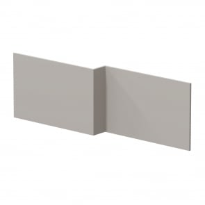 Hudson Reed Square Shower Bath Front Panel 520mm H x 1698mm W - Pebble Grey