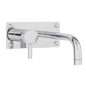 Hudson Reed Tec Single Lever Basin/Bath Filler Tap Wall Mounted - Chrome