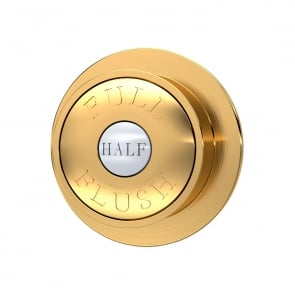 Hudson Reed Dual Flush Button For Cistern - Brushed Brass