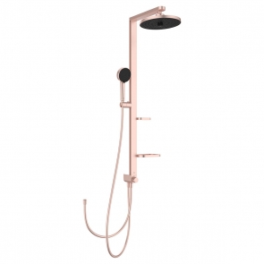 Ideal Standard Ceraflow ALU+ Shower Riser Kit with Diverter and Fixed Shower Head - Rose