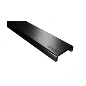 Impey Linear Grate 800mm Horizontal Outlet - Brushed Black