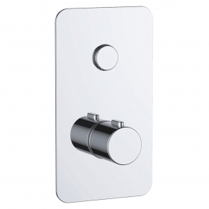 JTP Touch - Hugo 1 Outlet Push Button Thermostatic Shower Valve - Chrome