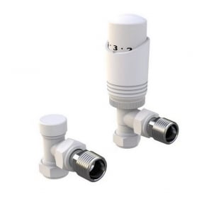 Prestige Design Twin Pack Angled TRV - White