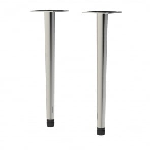 Nuie Wall Hung Vanity Decorative Leg Set 260mm H - Chrome