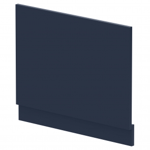Nuie Arno Straight Bath End Panel and Plinth 560mm H x 680mm W - Satin Midnight Blue