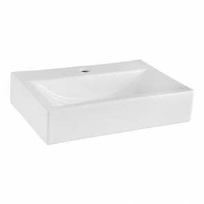 Nuie Vessel Rectangular Countertop Basin 460mm Wide - 1 Tap Hole