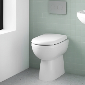 Nuie Ivo Comfort Back to Wall Toilet Pan - Soft Close Seat