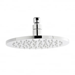 Nuie LED Round Fixed Shower Head 200mm Diameter - Chrome