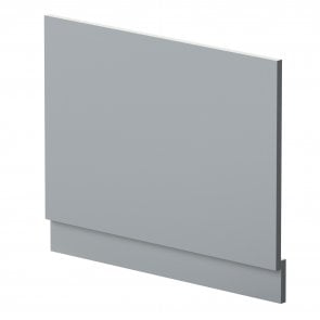 Nuie Blocks Straight Bath End Panel and Plinth 560mm H x 680mm W - Satin Grey