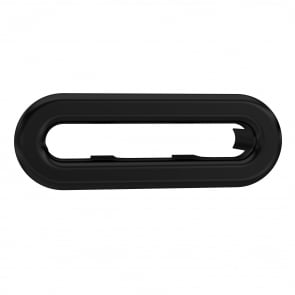 Nuie Oval Basin Overflow Cover - Matt Black