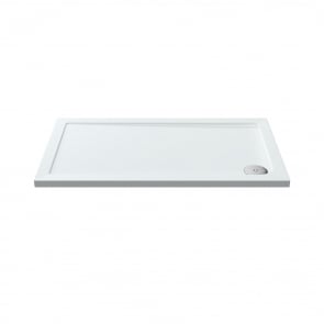 Nuie Pearlstone Rectangular Shower Tray 1200mm x 700mm - White