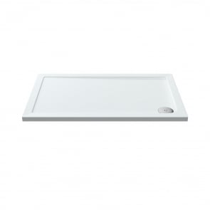 Nuie Pearlstone Rectangular Shower Tray 1200mm x 760mm - White