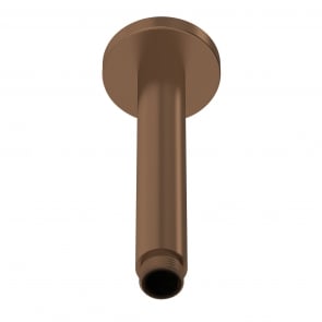 Nuie Round Ceiling-Mounted Shower Arm 160mm Length - Brushed Bronze