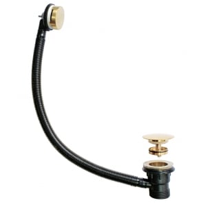 Prestige Easyclean Sprung Plug Bath Waste - Brushed Brass