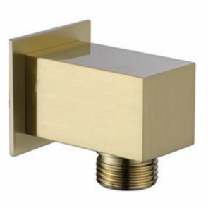 Sagittarius Cube Shower Outlet - Brushed Brass