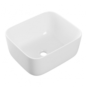 Signature Allure Deep Countertop Basin 420mm Wide 0 Tap Hole - White