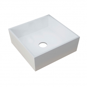 Signature Treviso Square Countertop Basin 426mm Wide - 0 Tap Hole