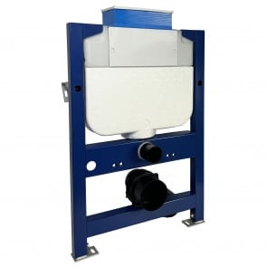 Signature Low Height WC Frame and Cistern 790mm H x 500mm W - Blue