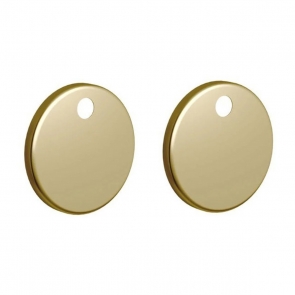 Signature Toilet Seat Cover Caps - Brushed Brass
