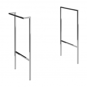 Signature Umea Optional Frame with Integrated Towel Rail - Chrome