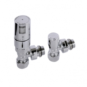 S4H Kingston TRV Angled Valve Pair - Chrome