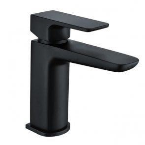 Delphi Studio D Basin Mixer Tap with Waste - Black