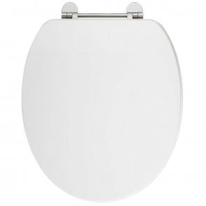 Verona Holborn Gloss White Wooden Effect Soft Close Toilet Seat