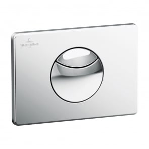 Villeroy & Boch ViConnect Dual Button Toilet Flush Plate - Chrome