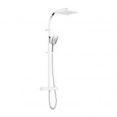 Bristan Qubo Thermostatic Bar Shower with Rigid Riser - Chrome