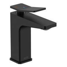 Bristan Tangram Eco Start Basin Mixer Tap with Clicker Waste - Black