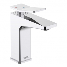 Bristan Tangram Eco Start Basin Mixer Tap with Clicker Waste - Chrome