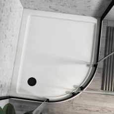 Delphi AquaStone 45mm Stone Resin Offset Quadrant Shower Tray