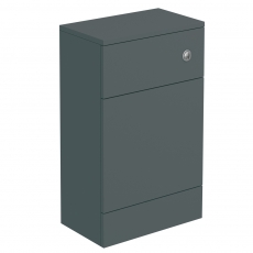 Delphi Halite Back to Wall WC Unit 500mm Wide - Matt Grey