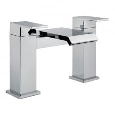 Delphi Tec Studio Q Waterfall Bath Filler Tap Pillar Mounted - Chrome