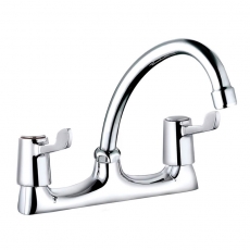 Delphi Two-handle Lever Sink Mixer Tap Deck Mounted - Chrome