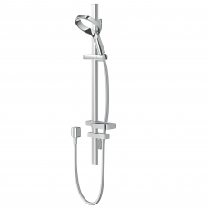 Deva Aio Shower Rail Kit with Shower Handset - Chrome