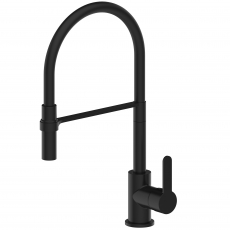 Deva Ellesmere Flexi Pull-Out Kitchen Sink Mixer Tap - Matte Black