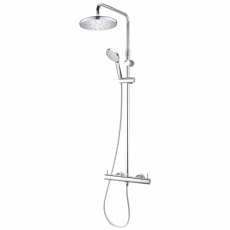 Deva Kiri MK2 Cool To Touch Bar Shower Valve with Shower Kit and Fixed Head - Chrome