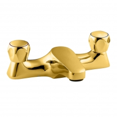 Deva Profile Deck Mounted Bath Filler Tap - Gold