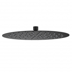 Deva Round Fixed Shower Head 300mm Diameter - Matte Black