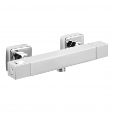 Deva Cool Touch Square Thermostatic Bar Shower Valve - Chrome